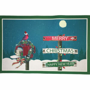 Christmas Cardinal Signs Mat
