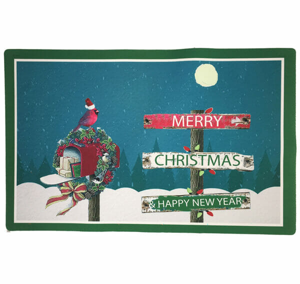 Christmas Cardinal Signs Mat