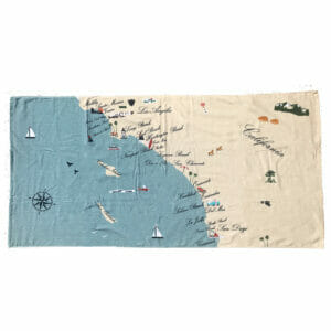 Southern California Beach Towel by Taylor and Co