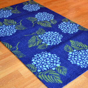 Hydrangea Hooked Rug