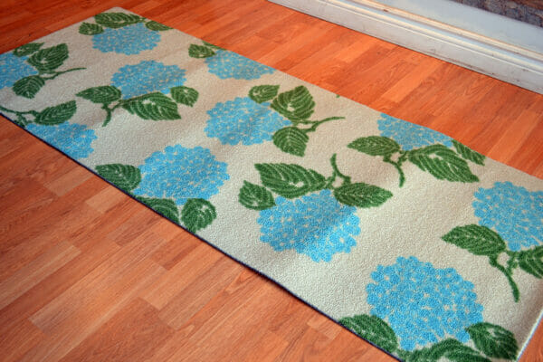 Hydrangea Hooked Rug