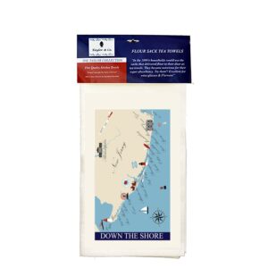 New Jersey Flour Sack Tea Towels. (Pack of 6)