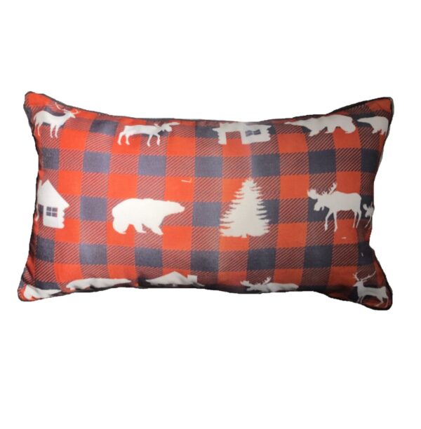 Buffalo Check Lodge Pillow Outdoora TM Fabric. Indoor/Outdoor.13" x 22"